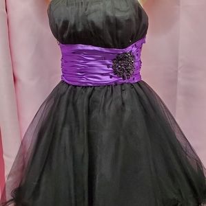 Black and purple dress